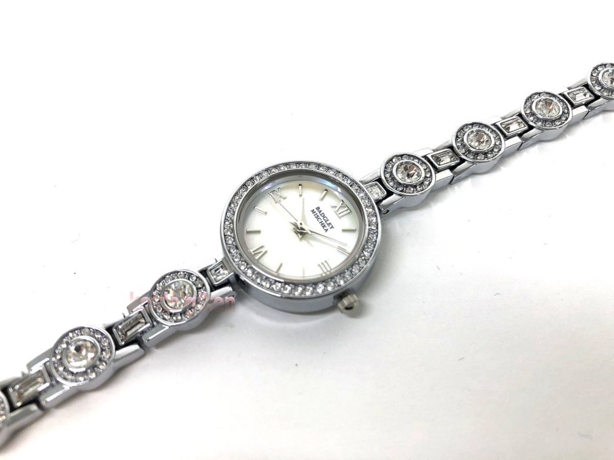 きらめくスワロフスキークリスタル付 腕時計 バッジリーミシュカ 女性用 日本製ムーブメント BA1397_画像6