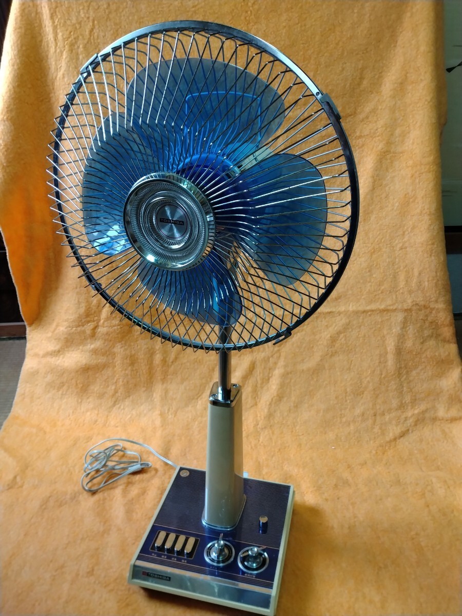 昭和 レトロ 扇風機 「すいれん」Toshibaの画像3