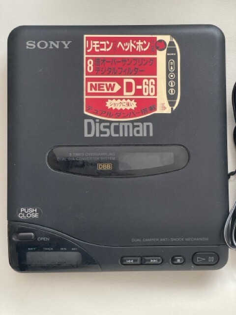 * электризация OK SONY DISCMAN Sony диск man D-66 CD плеер 
