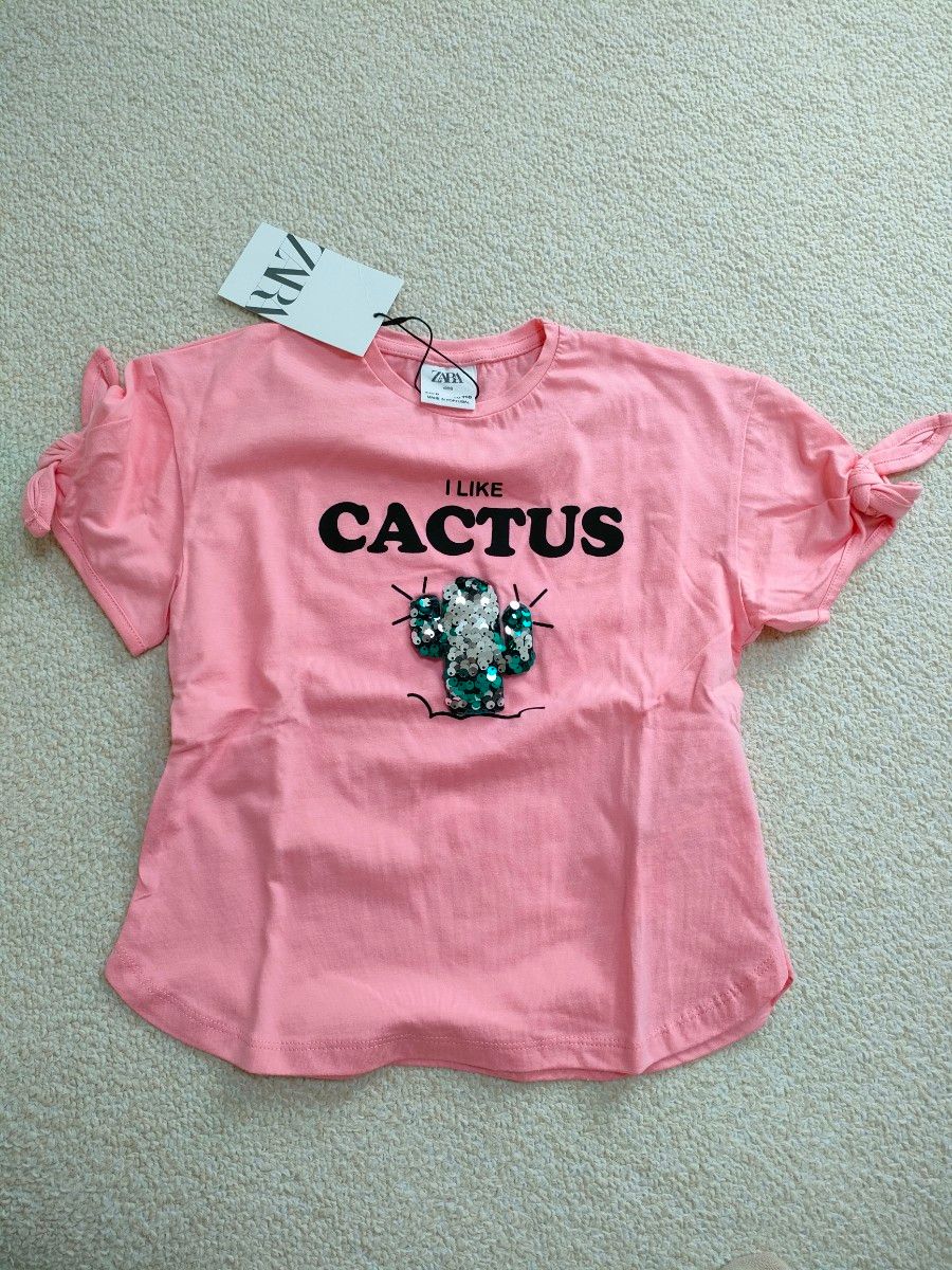 ZARA ザラ キッズ 女の子 半袖 Tシャツ 新品 カットソー