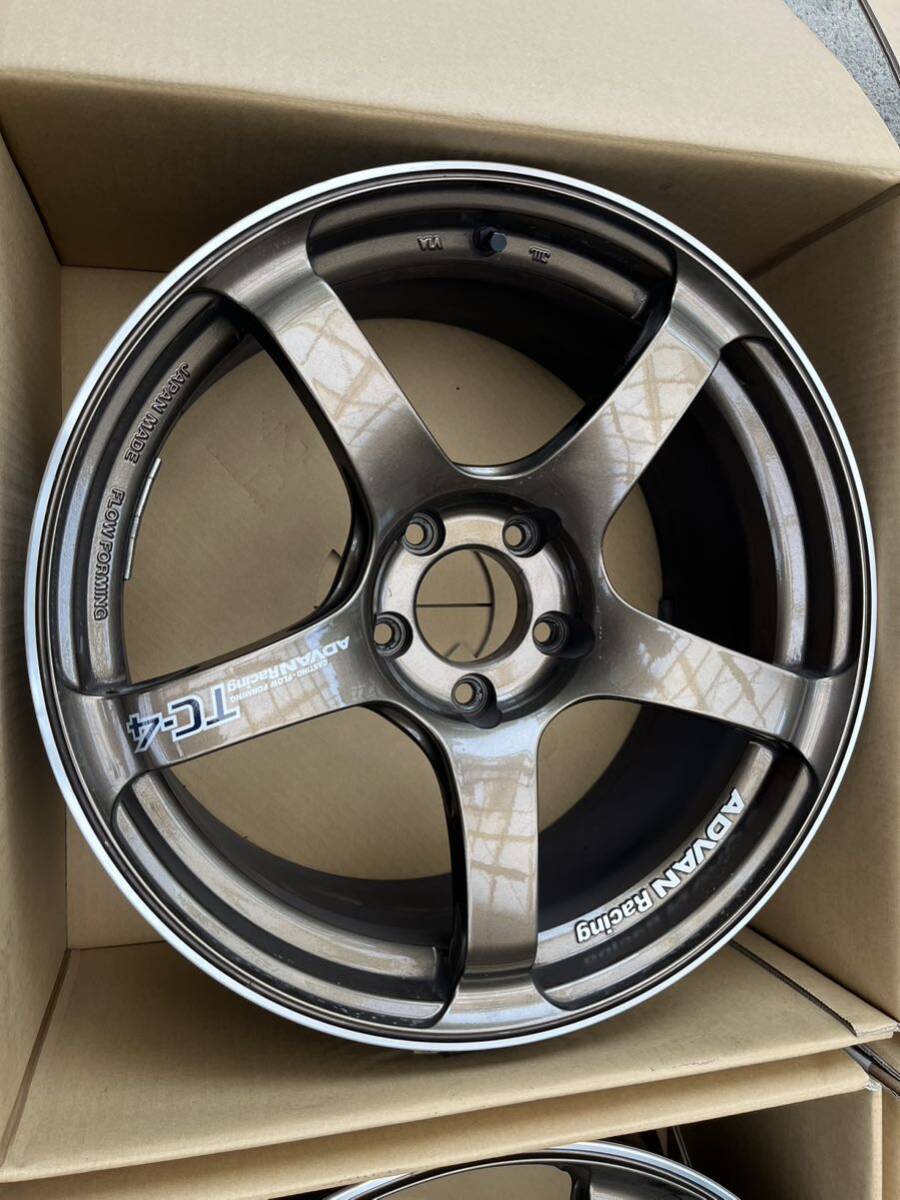 YOKOHAMAホイール　ADVAN TC-4 18インチ　8.5J 114.3 GRヤリス　ランエボ　インプ　STI などに　