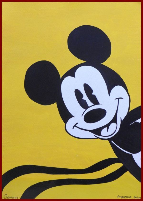  original picture acrylic fiber origin .... work [ Mickey ]