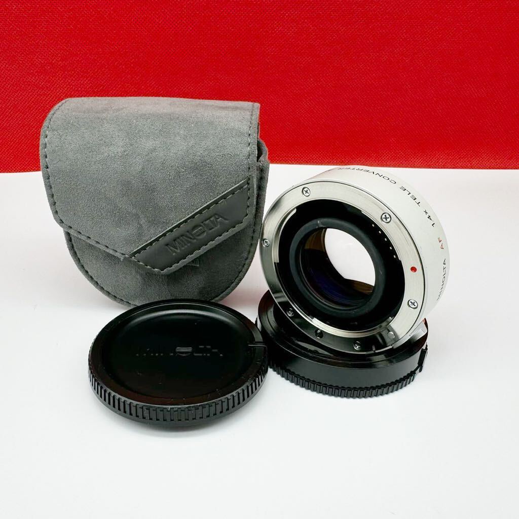 ^ MINOLTA AF 1.4x TELE CONVERTER-APOtere converter camera lens accessory Minolta 