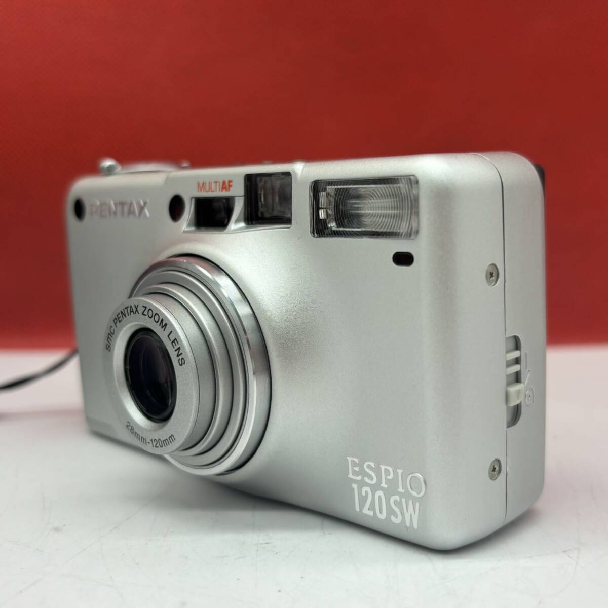 ◆ PENTAX ESPIO 120SW コンパクトフィルムカメラ 28mm-120mm シャッター、フラッシュOK ペンタックスの画像2