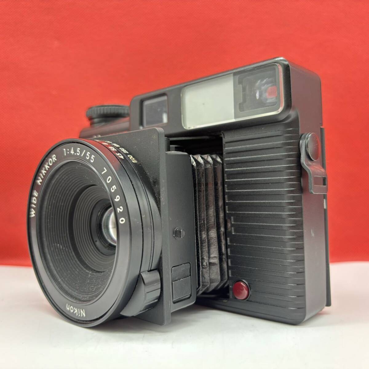 ◆ PLAUBEL makina W67 中判フィルムカメラ NIKKOR F4.5/55 動作確認済 シャッター、露出計OK プラウベルの画像2