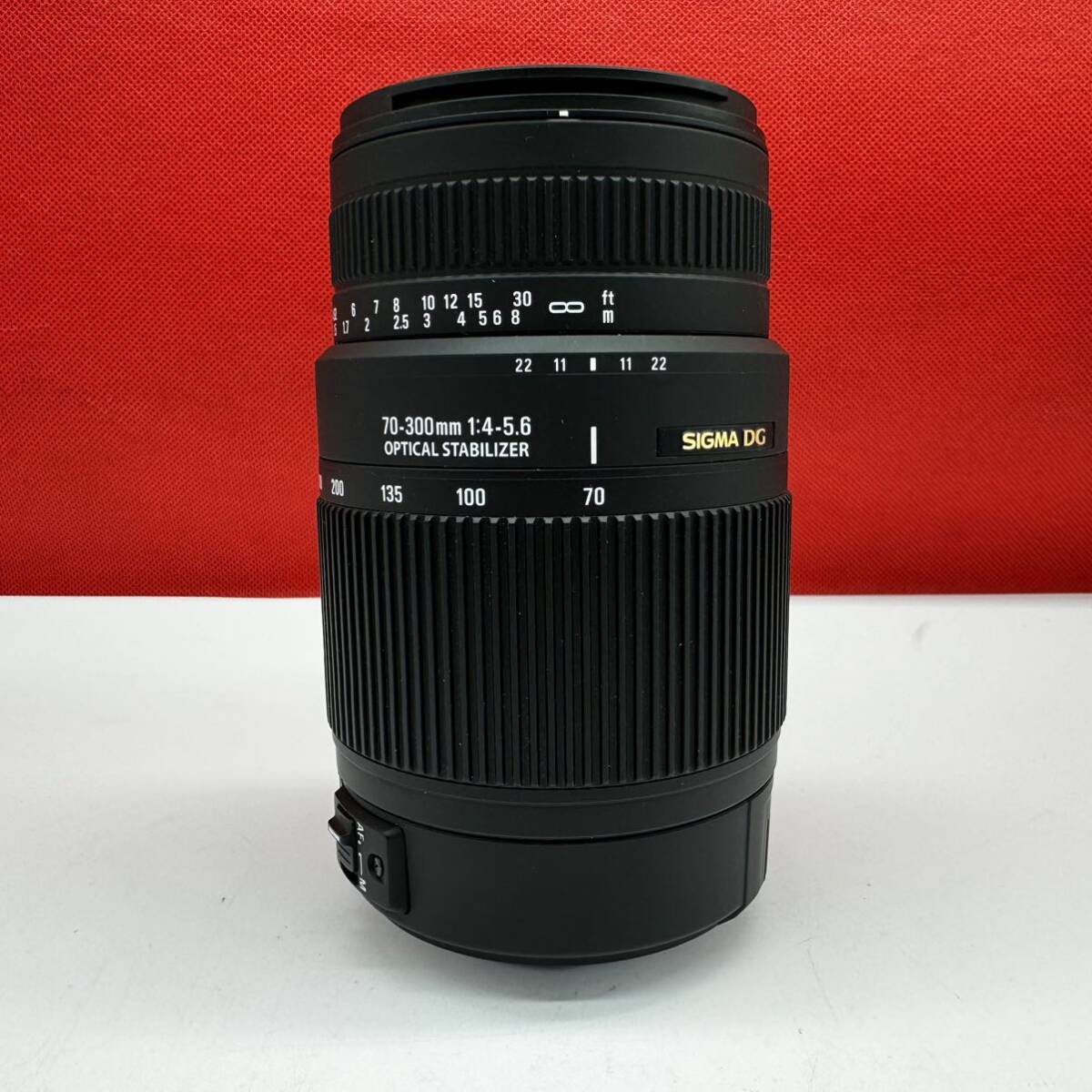 ▲ SIGMA DG 70-300㎜ 1:4-5.6 OPTICAL STABILIZER 一眼レフ カメラレンズ AF動作未確認 シグマの画像2