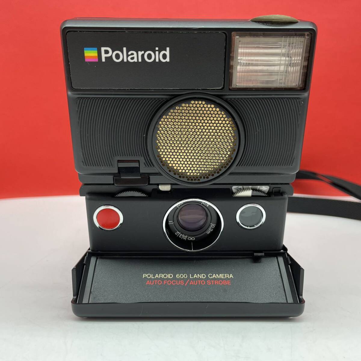 □ POLAROID 600 LAND CAMERA AUTO FOCUS/AUTO STROBE インスタントカメラ ポラロイドカメラ 動作未確認 ポラロイド_画像2