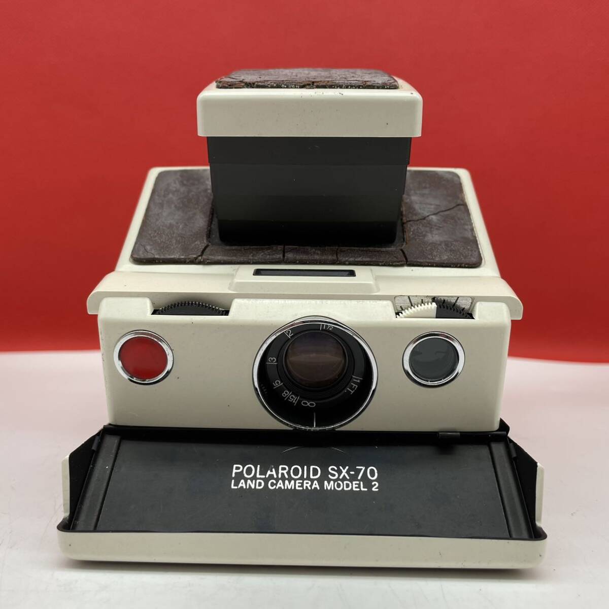 □ Polaroid SX-70 LAND CAMERA MODEL2 インスタントカメラ 動作未確認 ポラロイド_画像2