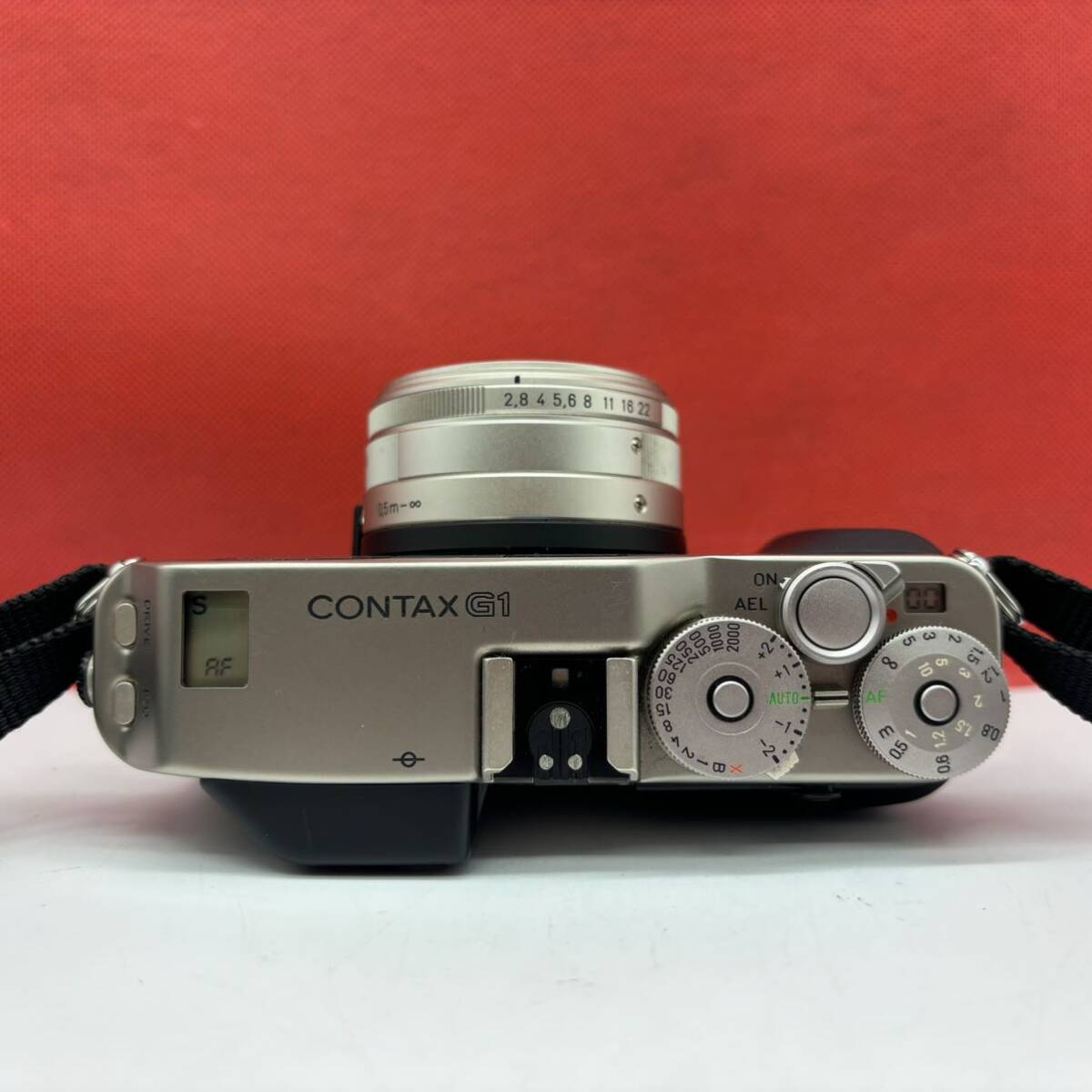 ◆ CONTAX G1 フィルムカメラ レンジファインダー ボディ Biogon 2.8/28 T* / Sonnar 2.8/90 T* レンズ TLA200 動作確認済 コンタックス_画像5