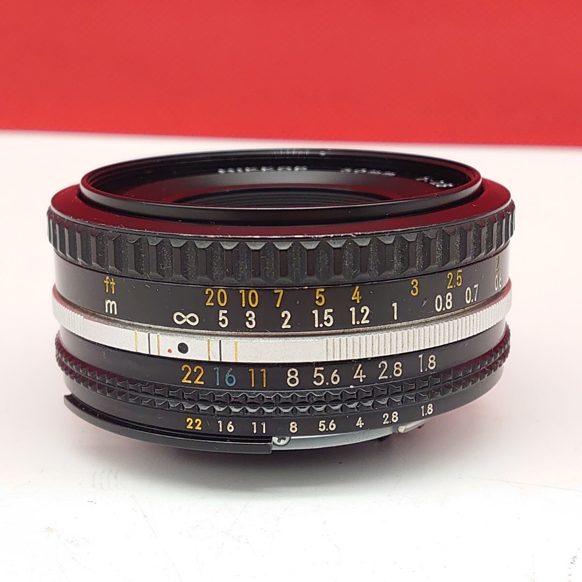 ▼ Nikon NIKKOR 50㎜ F1.8 Ai-s パンケーキレンズ カメラ レンズ ニコン_画像2