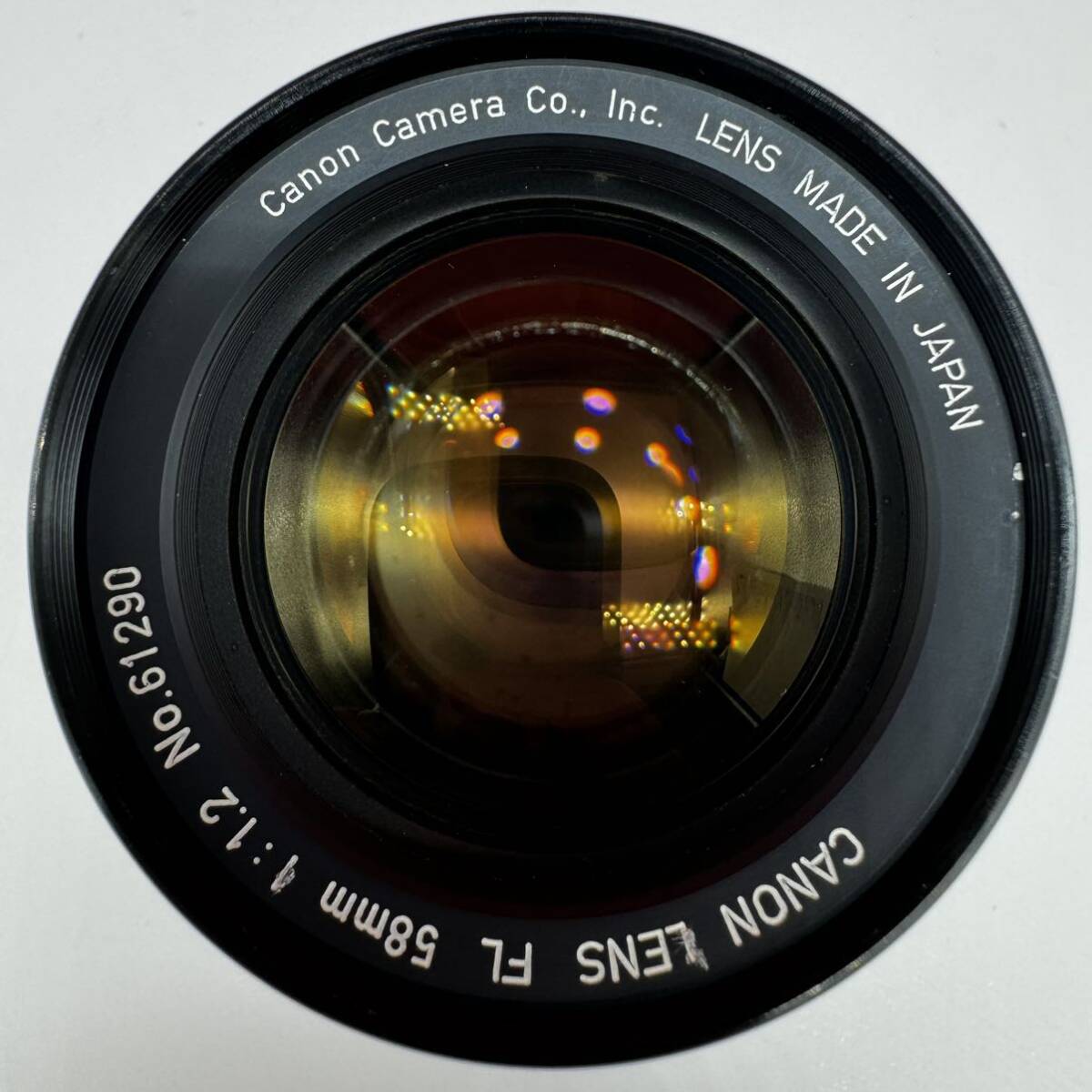 ▲ CANON LENS FL 58mm 1:1.2 カメラレンズ 単焦点 マニュアル 現状品 キャノン_画像5