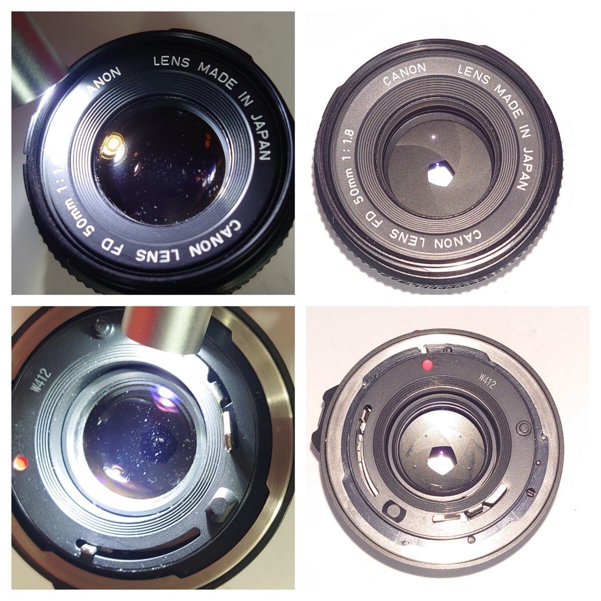 ▼ Canon A-1 New FD 50mm F1.8 シャッター、露出計動作確認済み 一眼レフ フイルムカメラ カメラ キャノン_画像9