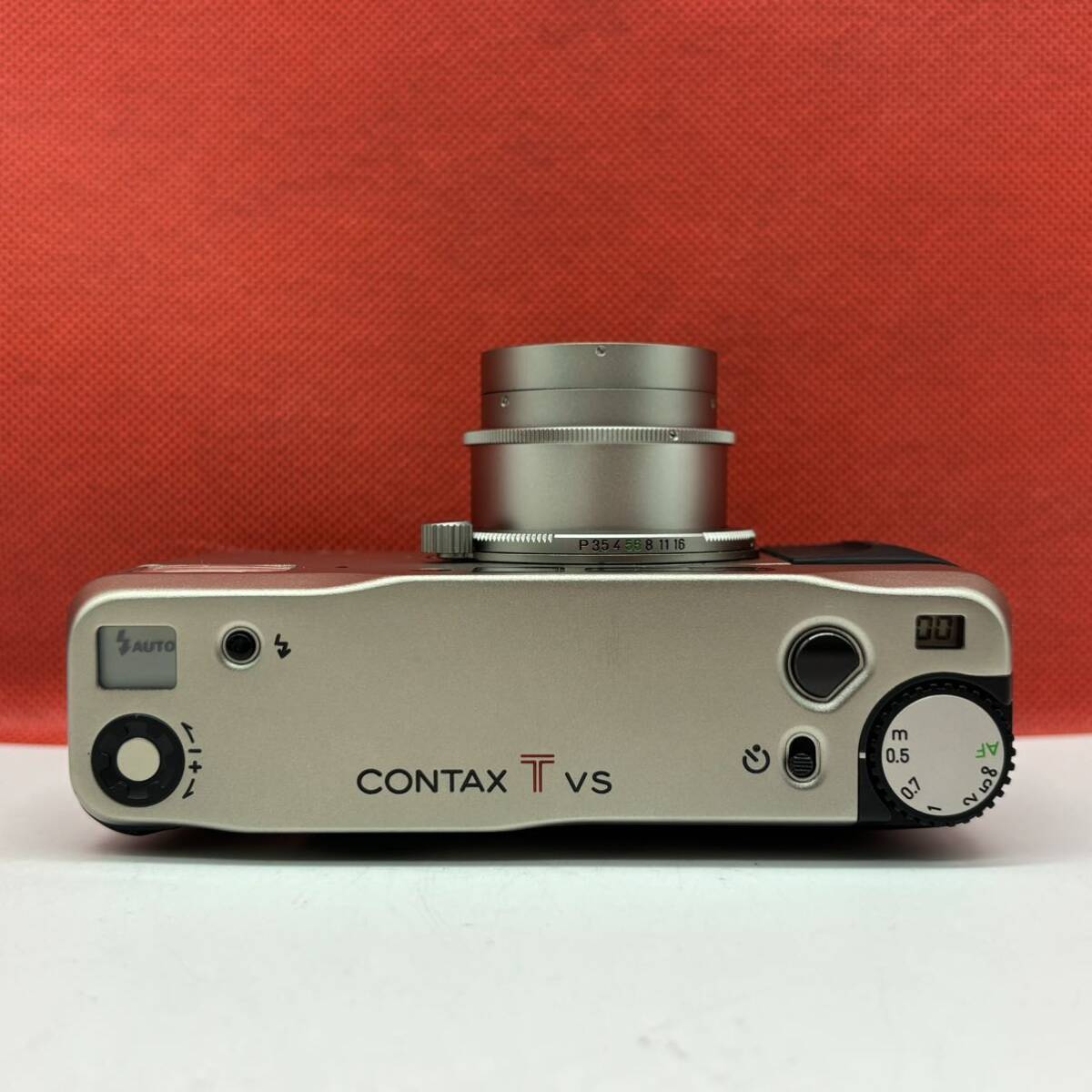 * CONTAX TVS compact film camera Carl Zeiss Vario Sonnar 3.5-6.5/28-56 T* shutter, light meter OK accessory Contax 