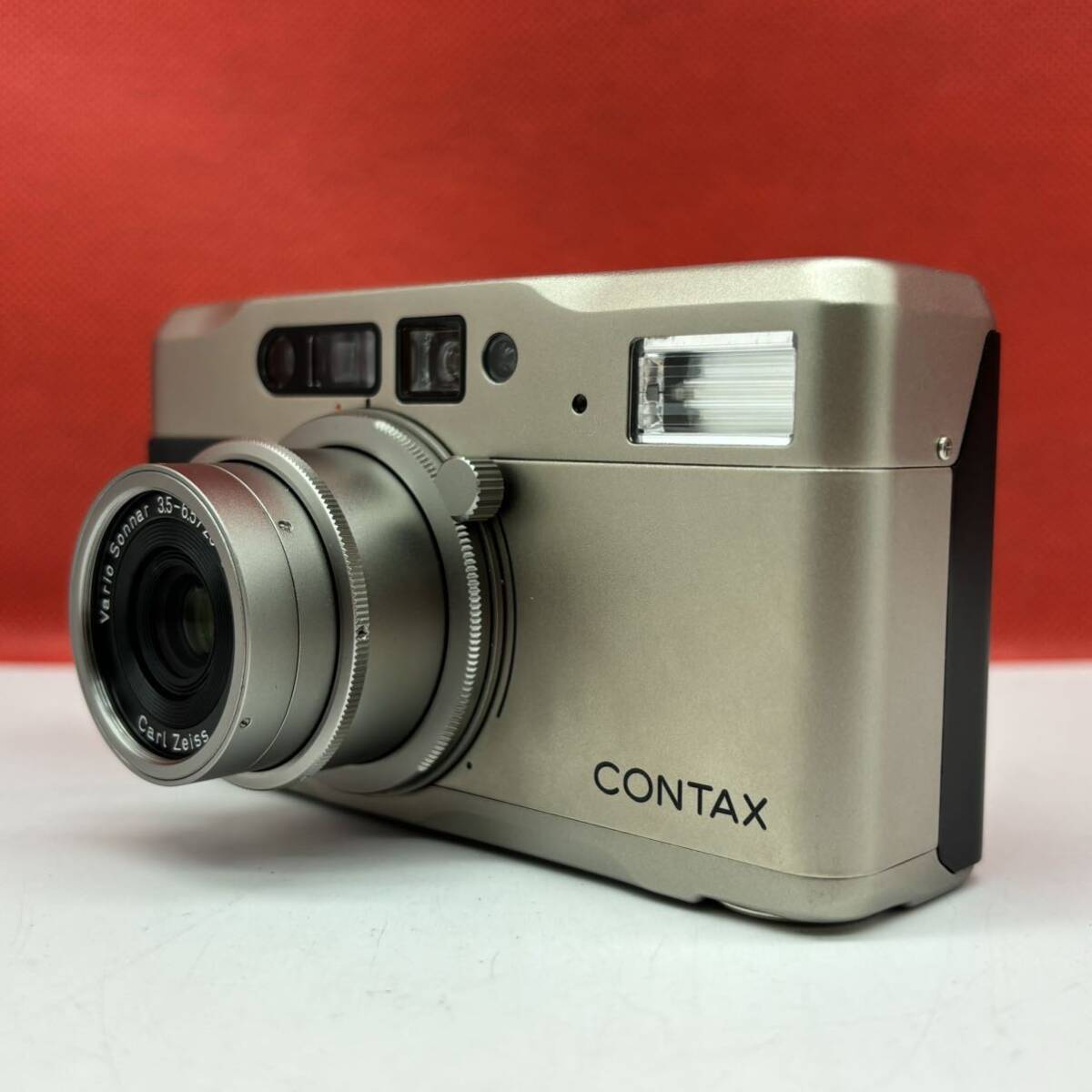 * CONTAX TVS compact film camera Carl Zeiss Vario Sonnar 3.5-6.5/28-56 T* shutter, light meter OK accessory Contax 