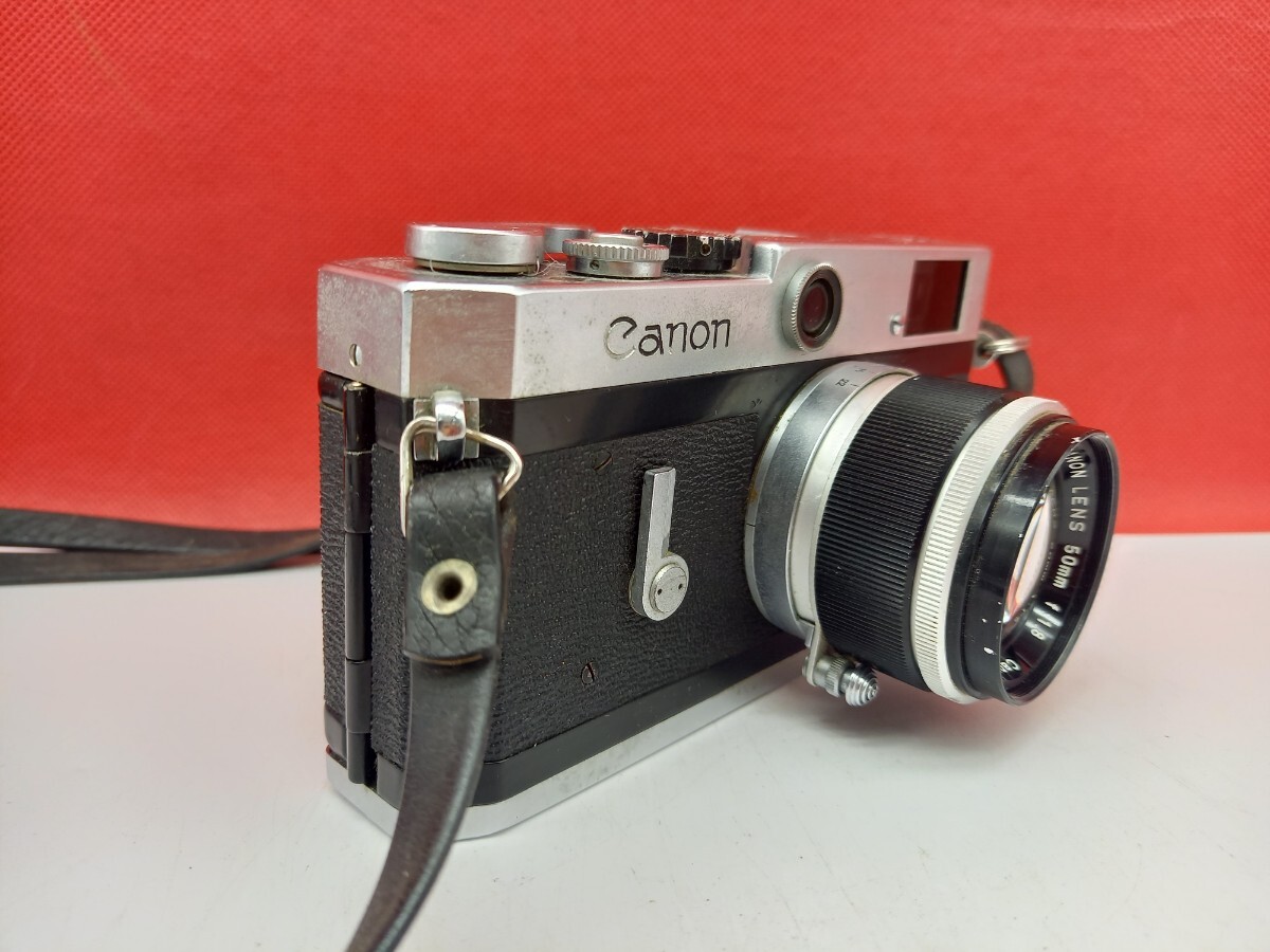 ■ Canon camera P ボディ レンジファインダー フィルムカメラ 50mm F1.8 レンズ 動作確認済 シャッターOK キャノン_画像4