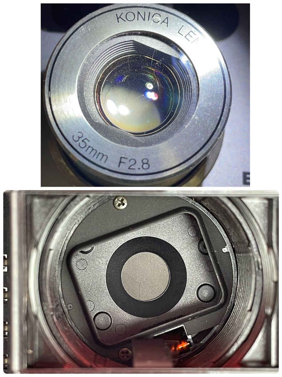 □ Konica BiG mini F 35mm F2.8 コンパクトフィルムカメラ ジャンク コニカ_画像9