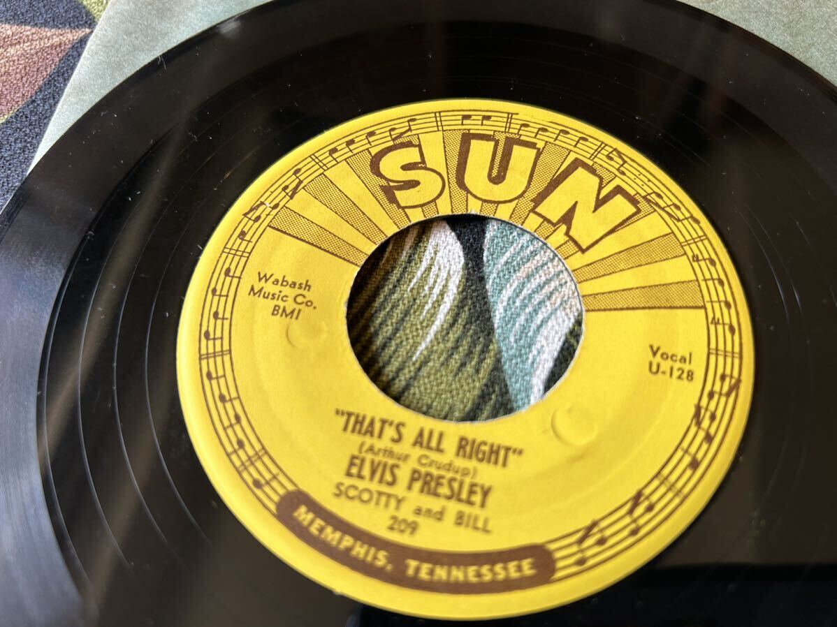 Elvis Presley Scotty And Bill 7inch That's All Right .. 1954 US Original Pressing Sun Records - 209 ロカビリー_画像3
