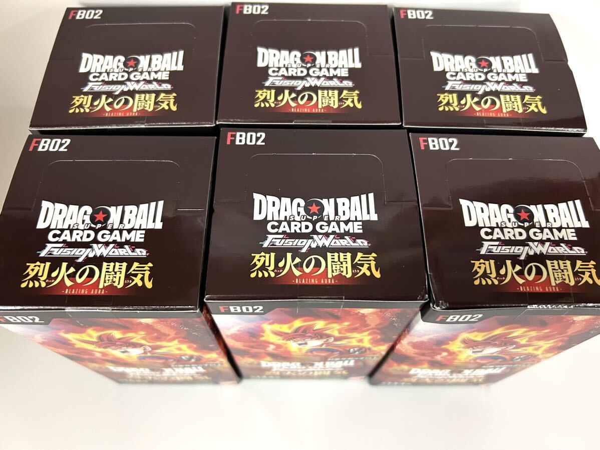ドラゴンボール フュージョンワールド 烈火の闘気6BOX未開封テープ付きの画像3