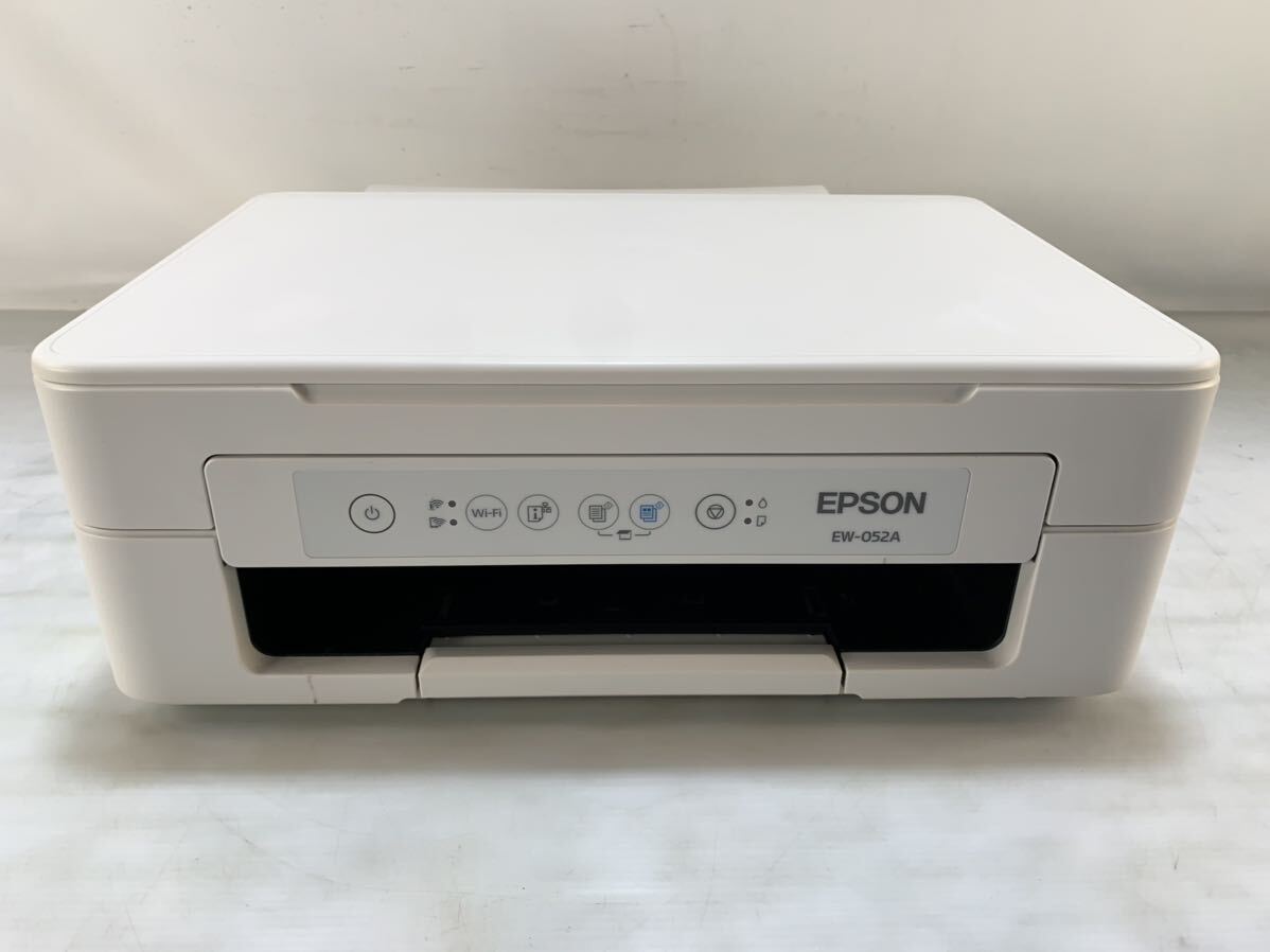 ★動作確認済み EPSON エプソン インクジェットプリンター EW-052A 複合機 おまけインク付き 無線LAN A4 カラリオ 中古品 管理K167_画像4