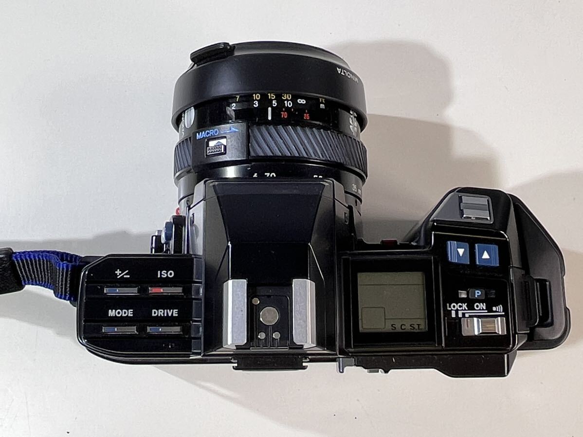 ★ボディ美品 通電確認済み MINOLTA 7000 一眼レフ フィルムカメラ オートフォーカス 日本製 単三電池4本使用 現状品 中古品 管理K205_画像4