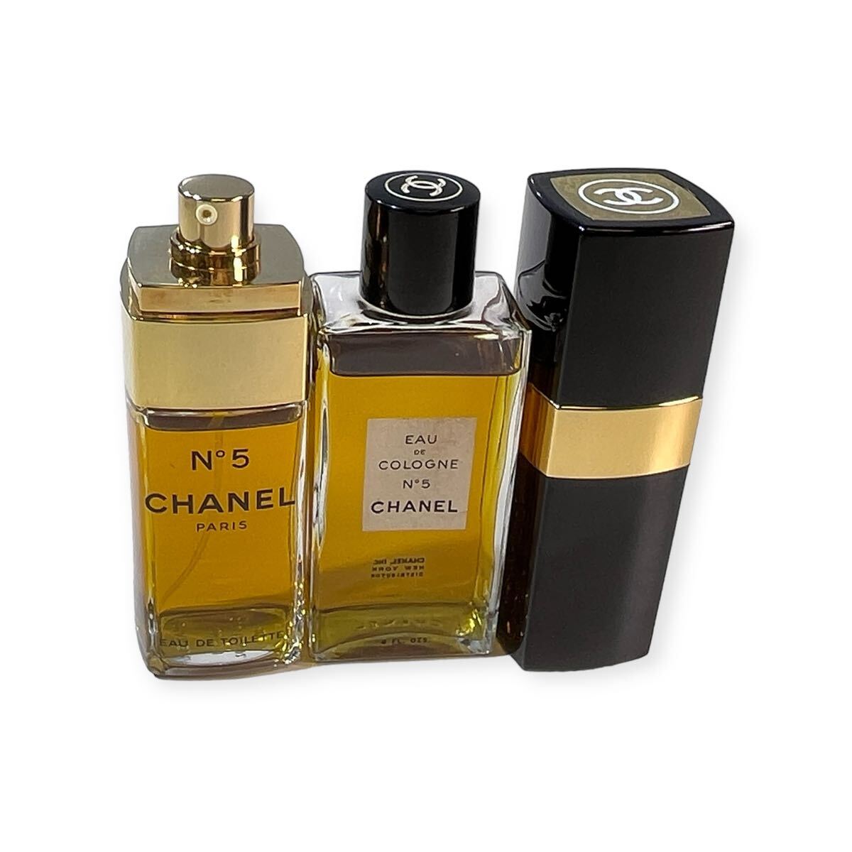 ★3点まとめ売り CHANEL No5 オードトワレ 2点 オーデコロン 1点 シャネル 香水 ヴァポリザター ボトルタイプ 中古品 管理K169_画像1