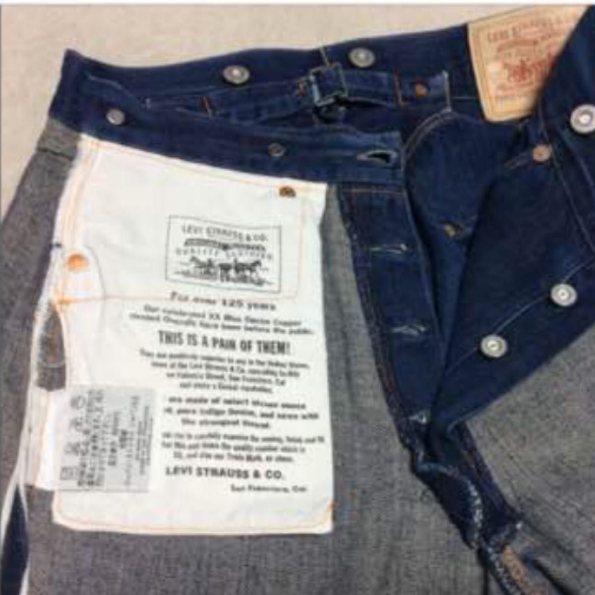 リーバイス 501-XX W30L36 125周年 1886年モデル LEVI'S  LVC  バレンシア工場 555刻印 