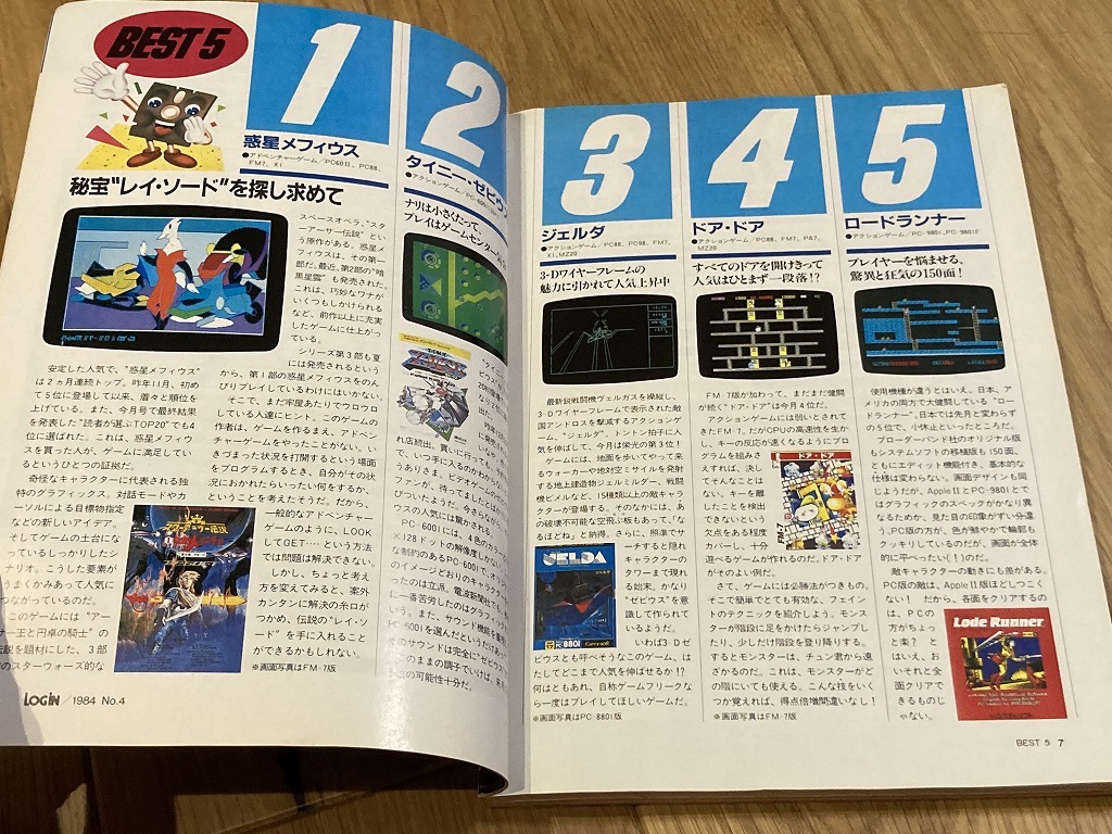 ☆雑誌 月刊ログイン 1984年4月号 コンストラクション ソフト10本 FM-7 PC-8801 PC-6001 D - パソコンゲーム ☆雑誌 月刊ログイン 1984年4月号 コンストラクション ソフト10本 FM-7 PC-8801 PC-6001 D - パソコンゲーム