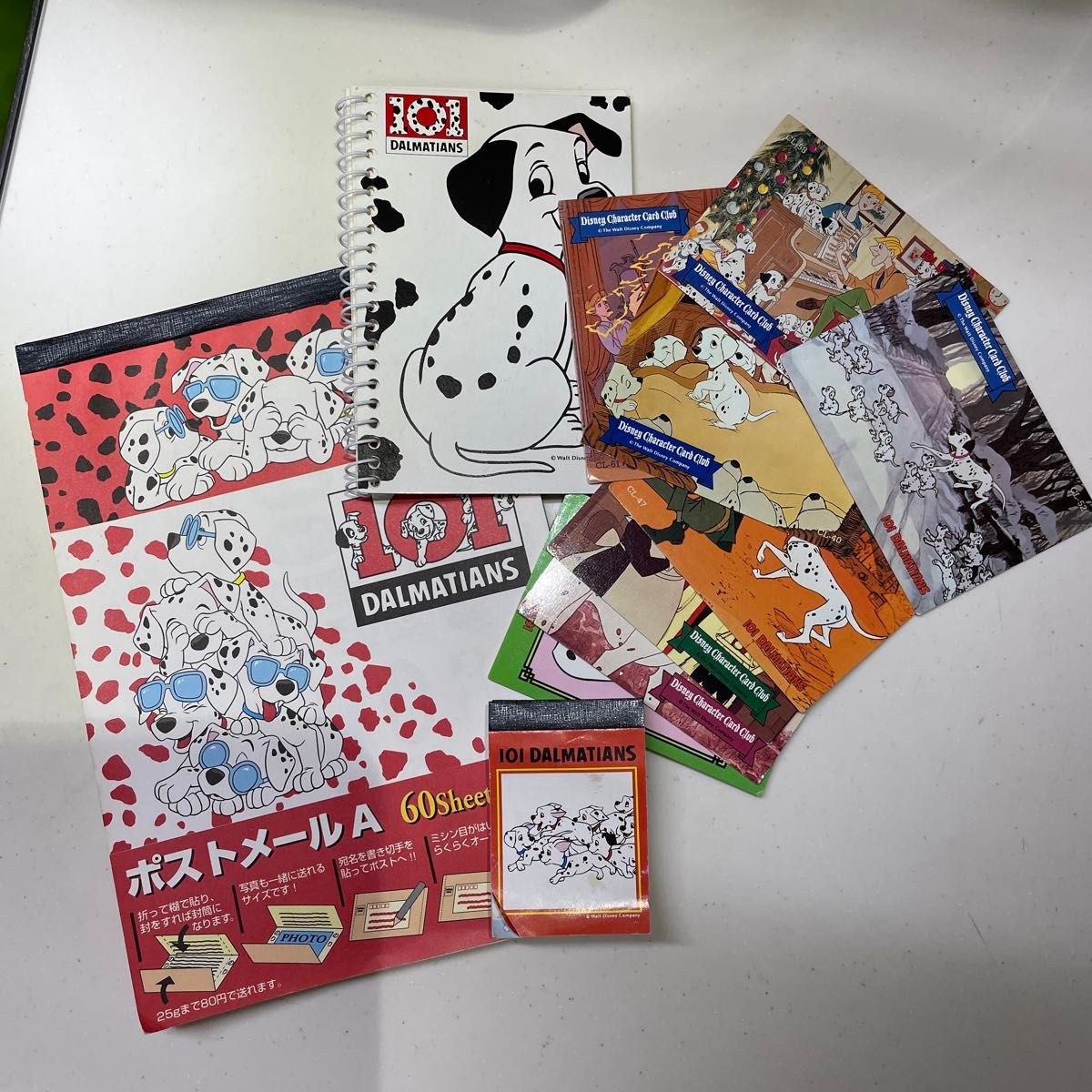 101匹わんちゃん♪ポストメール+ミニメモ帳+ミニノート+カード8枚 4点セット②
