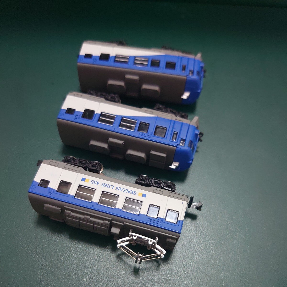 動力ユニット装備 457系 仙山線色 3両セット Bトレインショーティー Bトレ バンダイ 鉄道模型 Nゲージ化_画像5