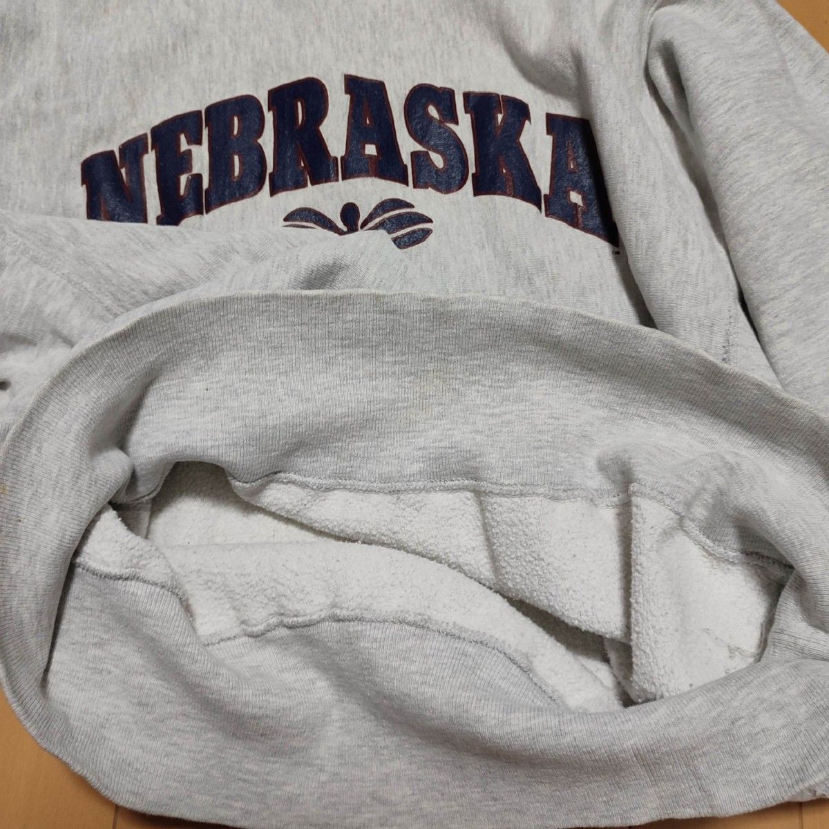 USA製90s”NEBRASKA”XXLチャンピオンリバースウィーブスウェット