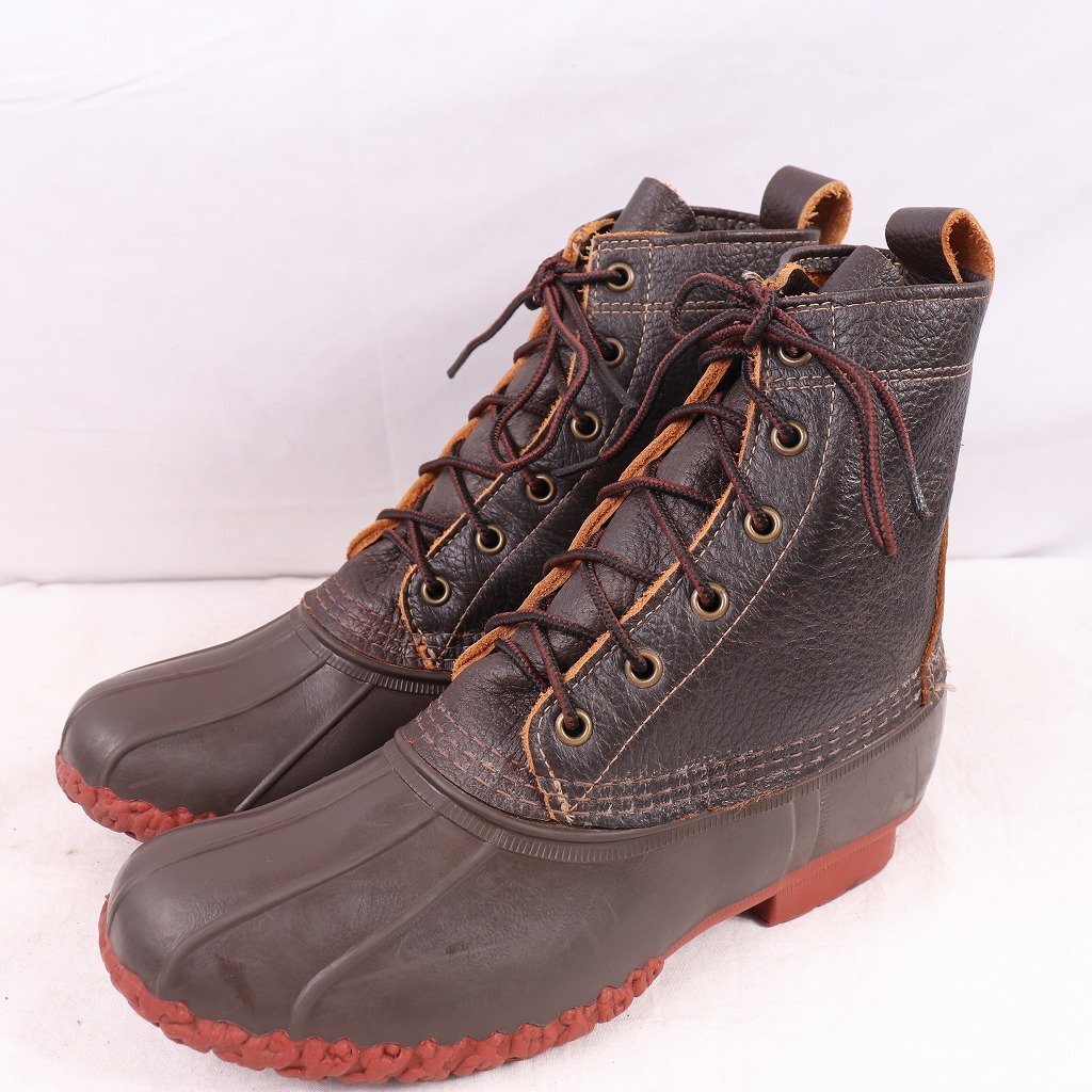 完璧 位 M/24.5cm-25.0cm 8 ウィメンズ ビーンブーツ 6ホール bb965 中古 ガムシュー レディース L.L.Bean USA製 LLビーン アメリカ製 女性用
