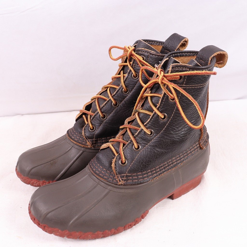 最新情報 ビーンブーツ ウィメンズ 24.0cm 位 6ホール アメリカ製 LLビーン USA製 L.L.Bean レディース ガムシュー 中古 bb964 女性用