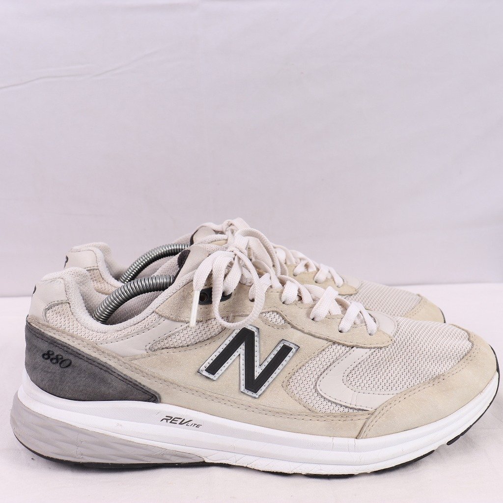 880 ニューバランス 29.0cm/new balance ライトグレー 白 黒 中古 古着 スニーカー メンズ yy9025_画像4