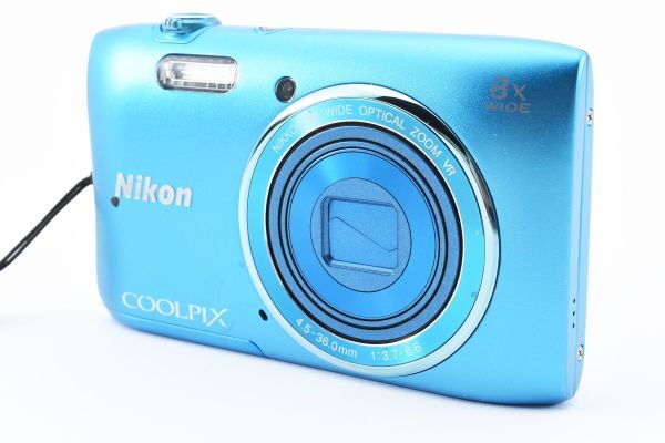 【1円】 Nikon COOLPIX S3600 ブルー ボディ コンパクトデジタルカメラ ニコン クールピクス 本体 中古 動作未確認 ジャンク 56426317_画像2