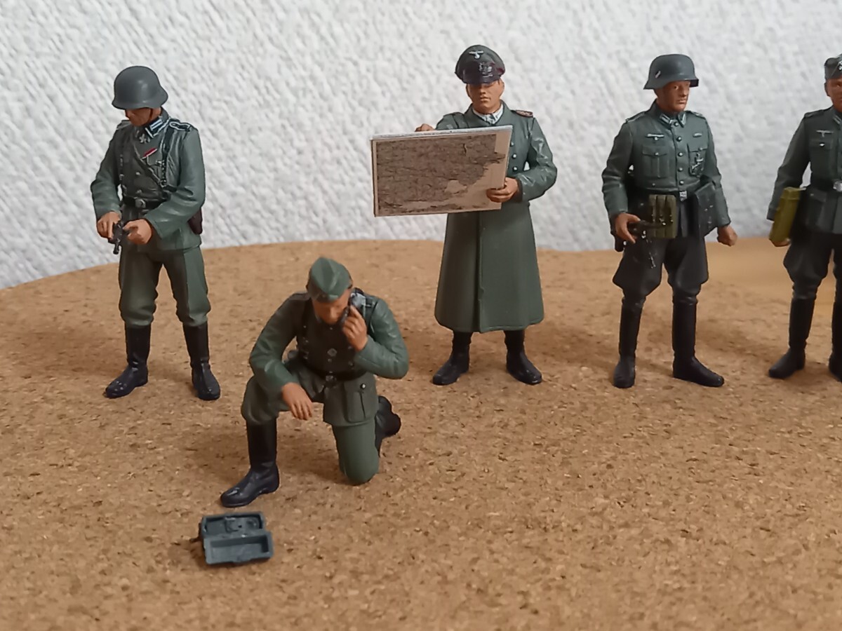 (ドイツNo.22) 1／35 タミヤ ドイツ 野戦指揮官セット 完成品の画像3