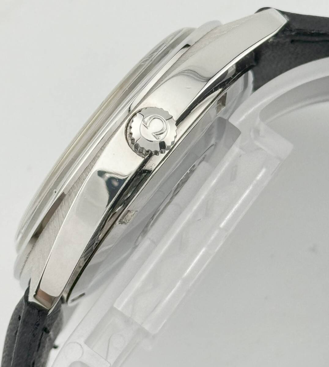 【オメガ 1円～】 ◎OMEGA◎ 166.065 シーマスター デイト 黒文字盤 腕時計 AT 稼働 メンズ A90T11の画像3