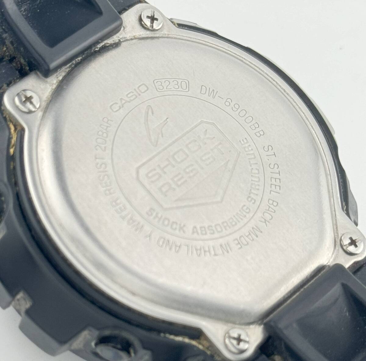「カシオ　1円～」　「CASIO」　DW-6900BB　ジーショック　ブラック　デジタル　腕時計　クォーツ　稼働　メンズ　L8887_画像5