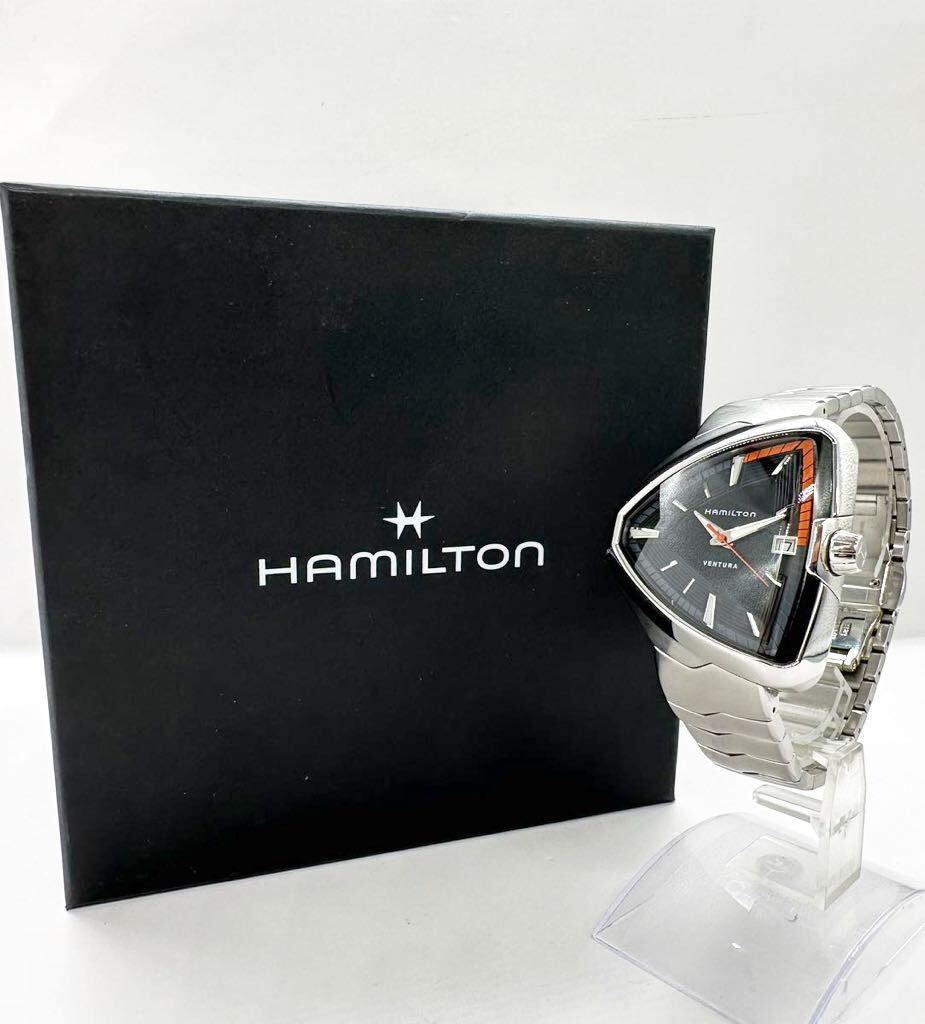 【ハミルトン 1円〜】 HAMILTON ベンチュラ H245510 腕時計 メンズQZ 稼動品 中古 874UE3_画像1