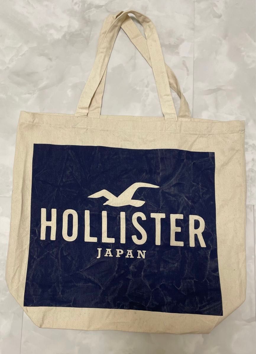 お値下げ！Hollister  ホリスター　バック　アバクロ姉妹ブランド　トートバッグ　大  エコバッグ　薄手