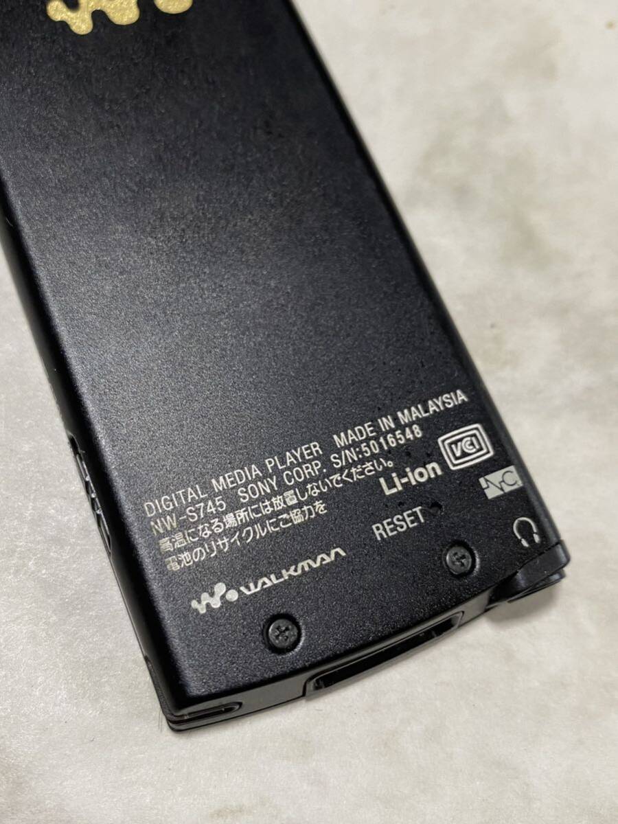 【送料無料】ソニー デジタルウォークマン NW-S745♪ブラック 16GB SONYWALKMAN♪即決ポータブルオーディオプレーヤーdigital media playerの画像5