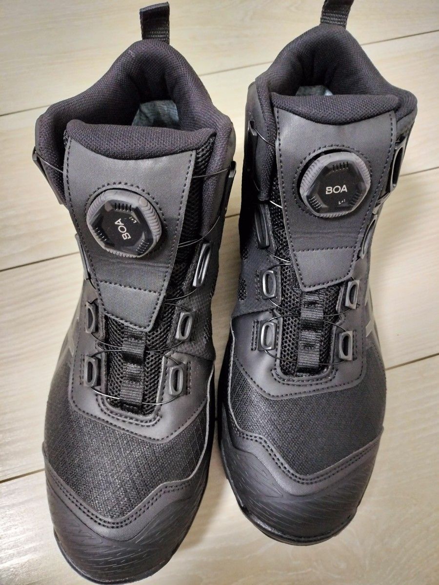アシックス 安全靴　CP604  GORE-TEX ブラック ガンメタル ウィンジョブ BOA　asics