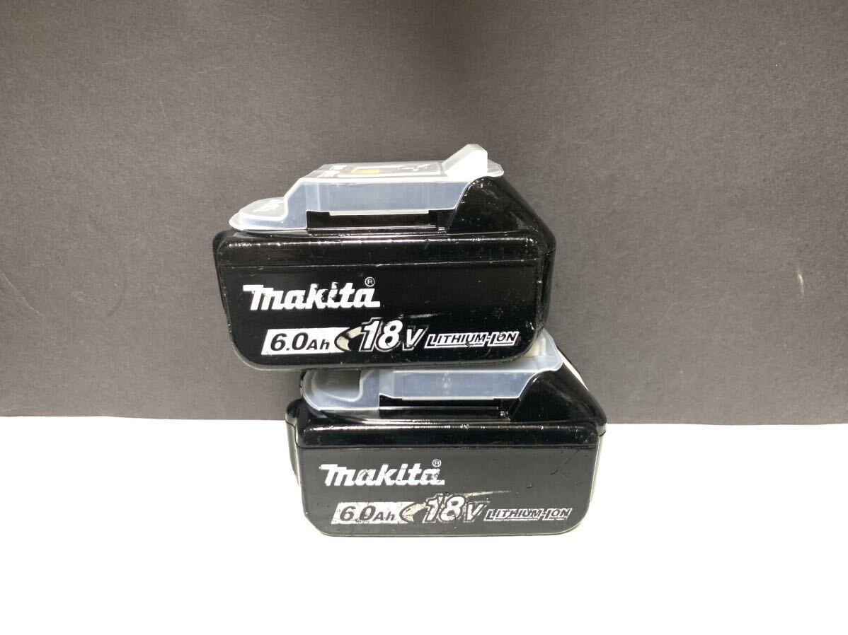 2個 マキタ 動作品 Makita 純正 Li-ion バッテリー BL1860B 6.0Ah 18V 雪マーク 雪印 インパクト # BL1860 BL1460 99 検索ワード 美品_画像2