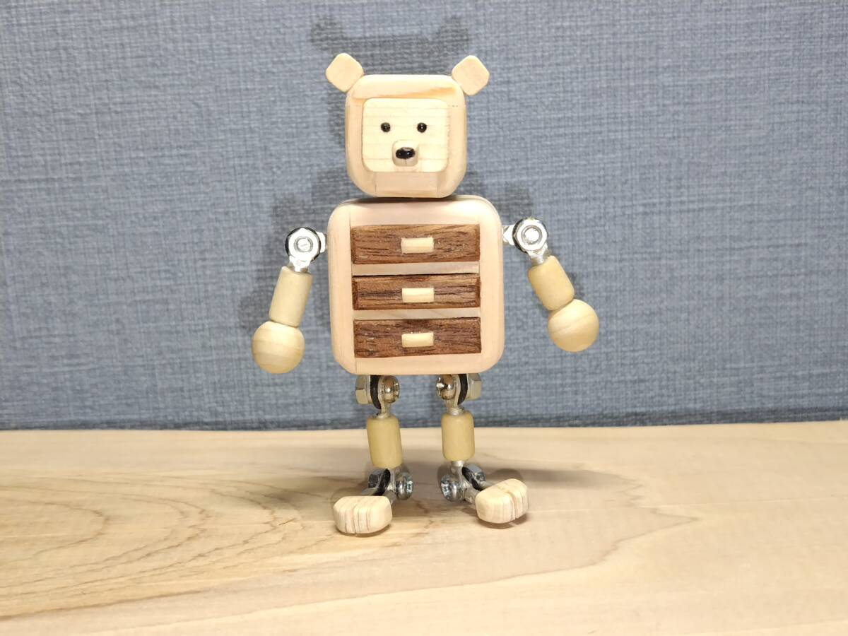  moveable type drawer bear robot 