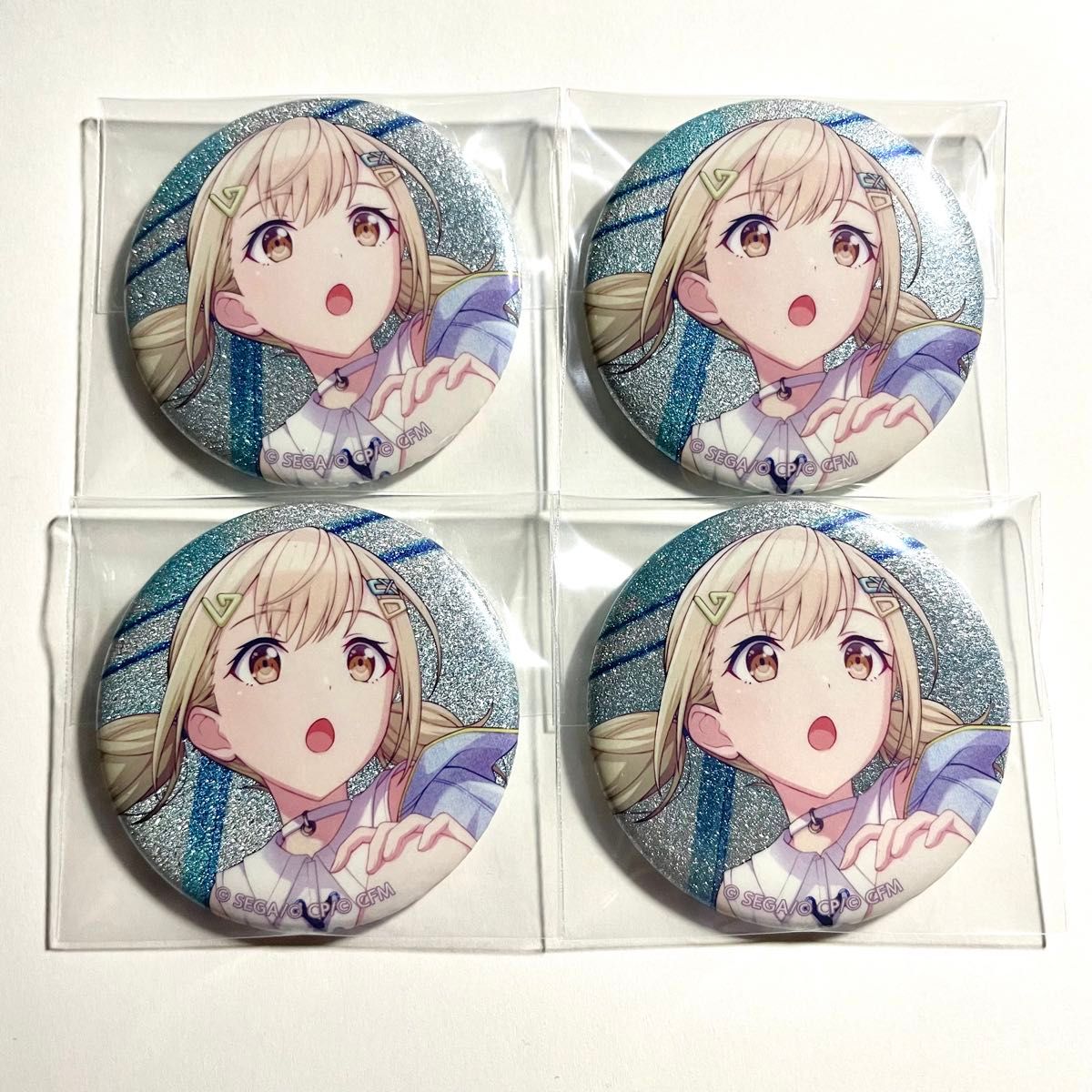 プロセカ プロジェクトセカイ 小豆沢こはね グリッター缶バッジ プロセカ プロジェクトセカイ 小豆沢こはね グリッター缶バッジ