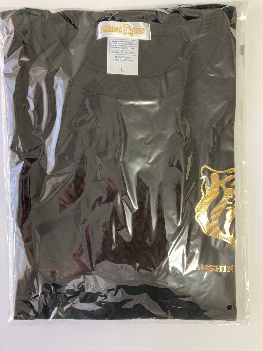 阪神タイガース　セリーグ優勝記念　Tシャツ　ブラック　ゴールド　Lサイズ