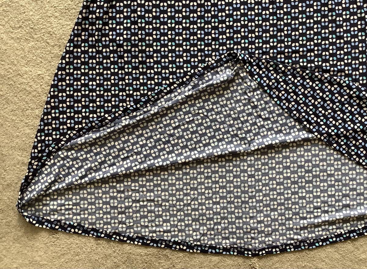 ANNE KLEIN DRESS Anne Klein dress new goods 14! navy blue color pattern pattern no sleeve long One-piece 