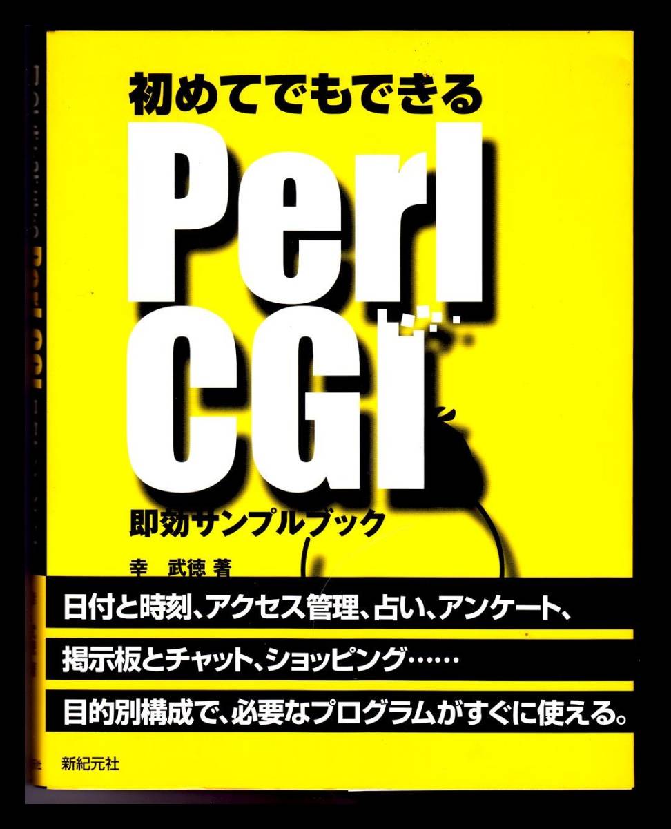 新品　未使用 「初めてでもできる Perl CGI 即効サンプルブック」 帯付き　＃２_画像1