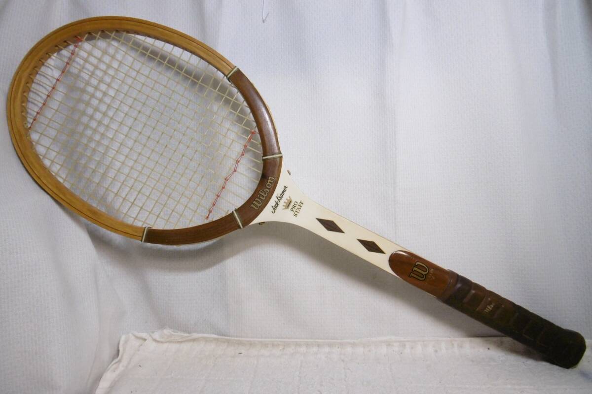 ☆Ｗｉｌｓｏｎ テニスラケット 木製フレーム Ｊａｃｋ Ｋｒａｍｅｒ ＰＲＯ ＳＴＡＦＥ ビンテージ・コレクション☆中古品の画像1