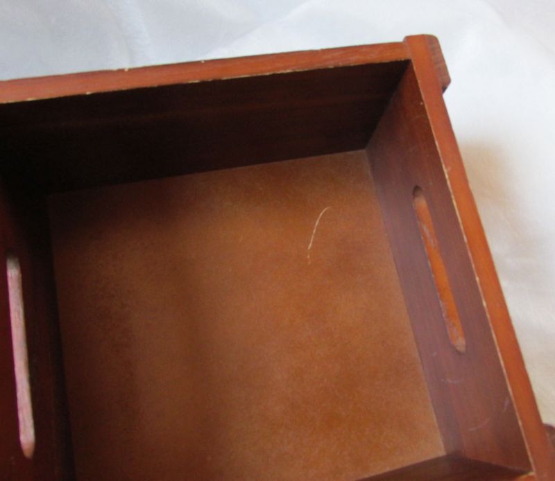 小物入れ 木箱 ウッドボックス Wood Box Wooden Box_大きい傷があります
