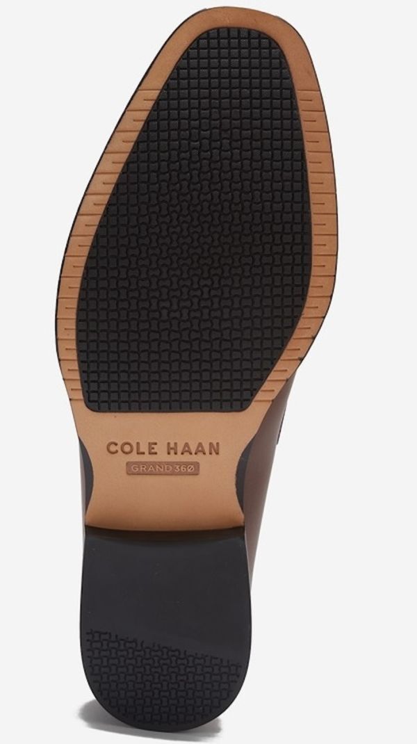 Cole Haan 28cmpe колено Loafer Grand 360 желтохвост салфетка язык Brown бизнес кожа спортивные туфли туфли без застежки ботинки XXX250